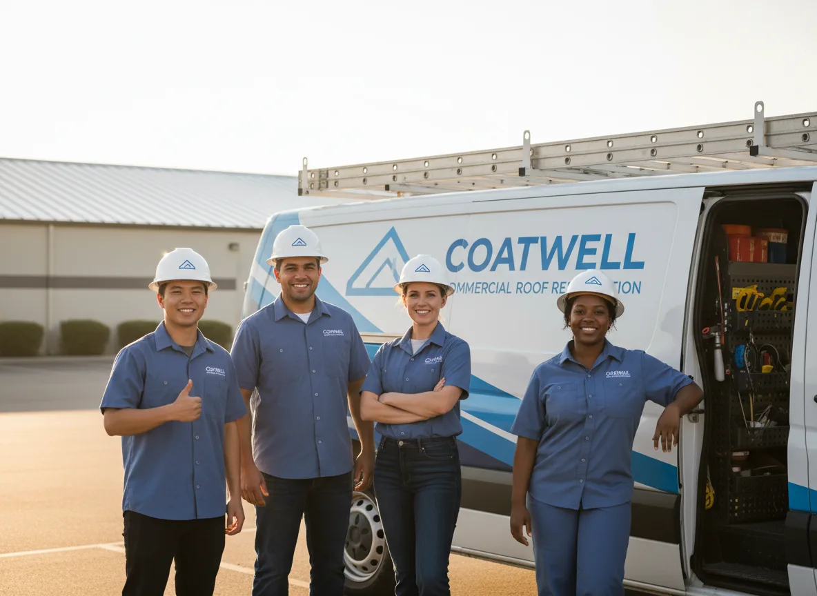 Commercial roof coating company in Iberia, OH